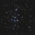 The Hyades (M44) in Cancer is one of the closest open cluster to Earth at 151 light years distance. NASA Image, Bob Franke
